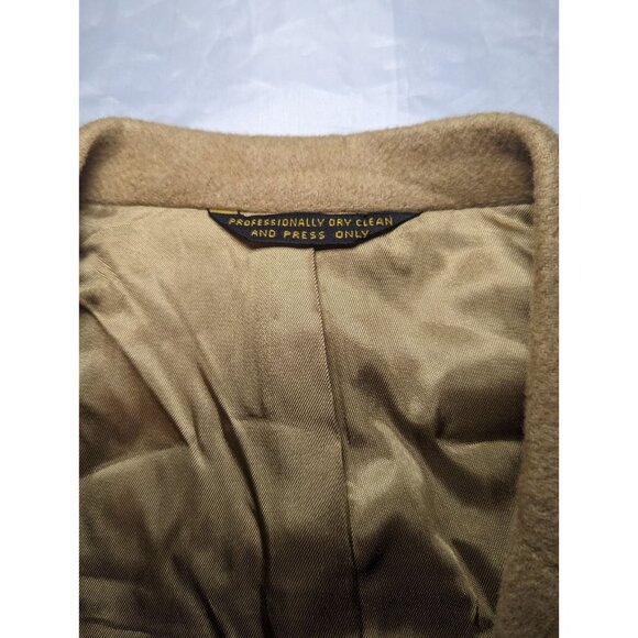 Vtg. Fitzgerald By John McCoy Expressly For Dillard's 100% Cashmere Beige Blazer - Picture 9 of 16